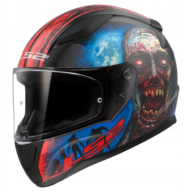 LS2 KASK MOTOCYKLOWY INTEGRALNY FF353 RAPID II ZOMBIE BLACK RED S Producent LS2