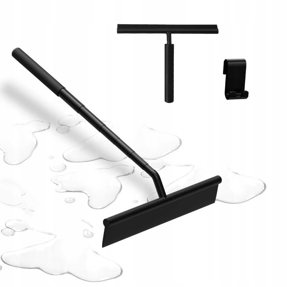 Levně Teleskopická Stěrka Squeegee Na Mytí Oken A Zrcadel 9 CM, Černá