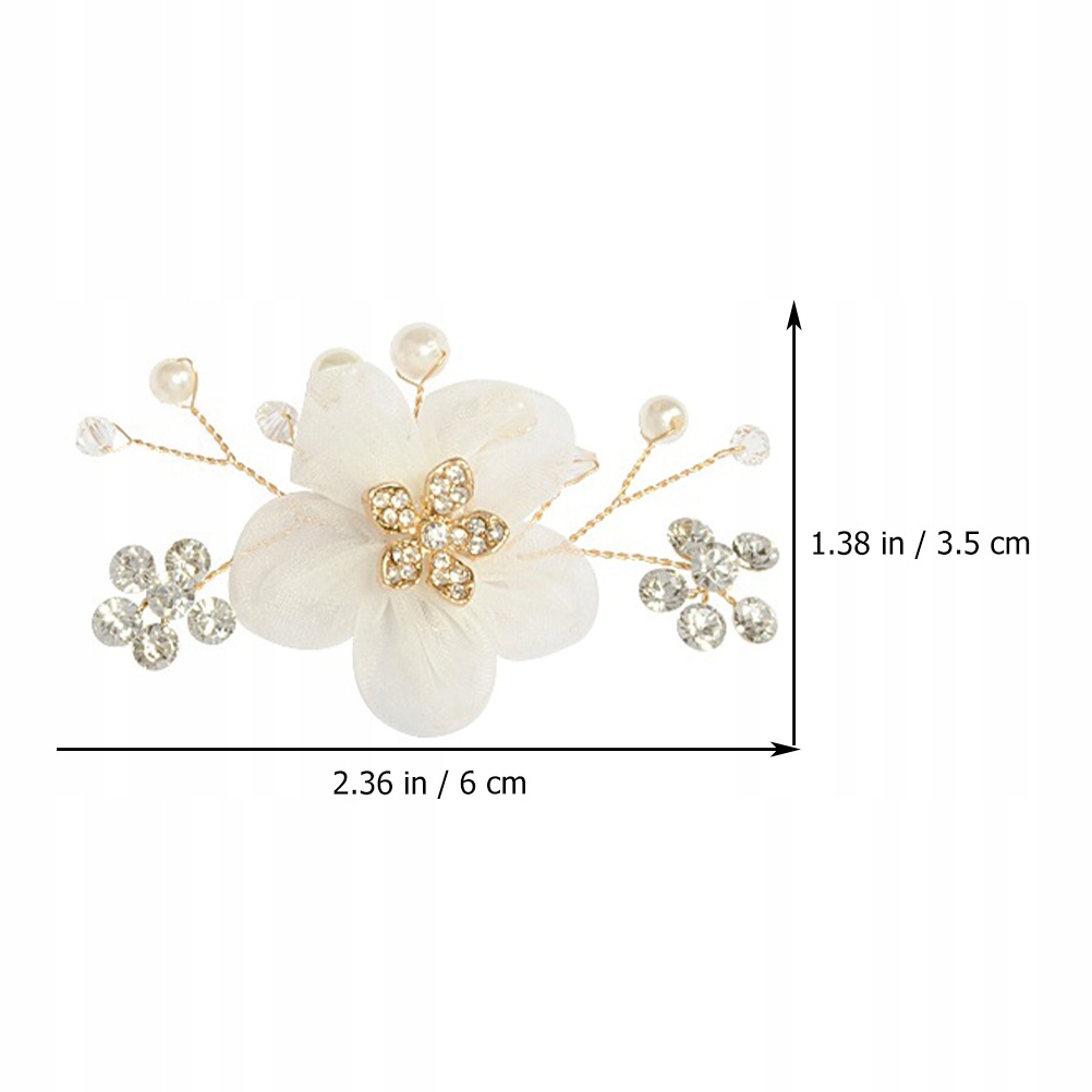 1 para klipsów do butów Ozdoby do butów Kolor dominujący biały