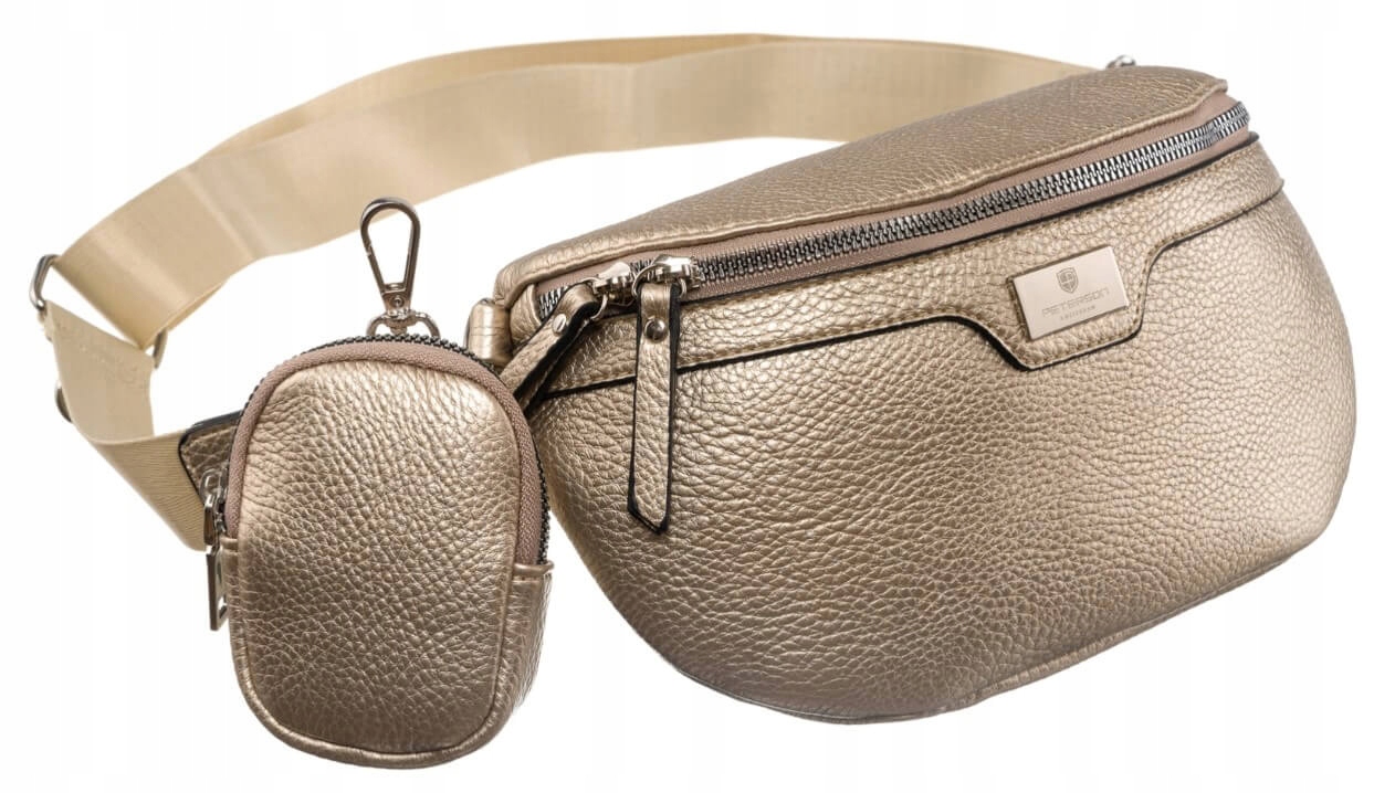 SASZETKA NERKA NA RAMIĘ TOREBKA CROSSBODY GOLD ZŁOTA