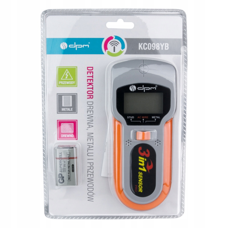 Detektor drewna, metali i przewodów Stan opakowania oryginalne