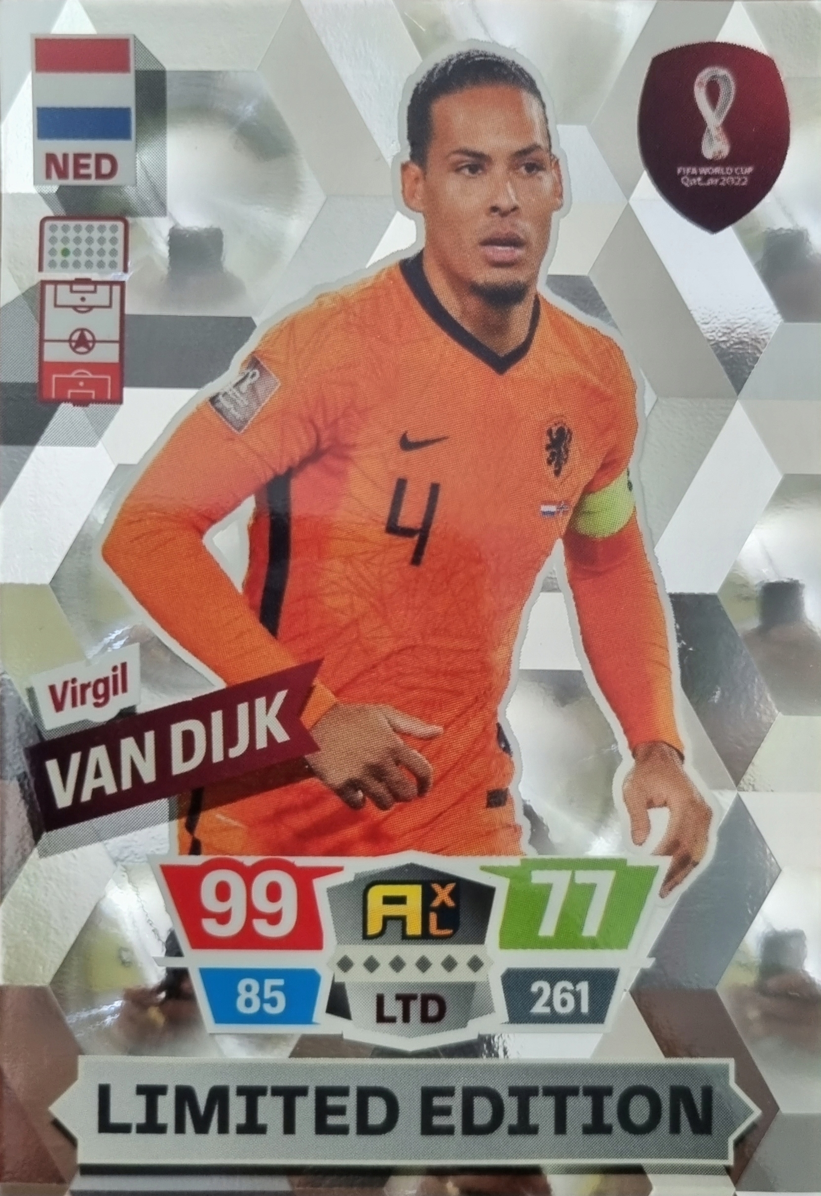 WORLD CUP QATAR 2022 LIMITED VIRGIL VAN DIJK