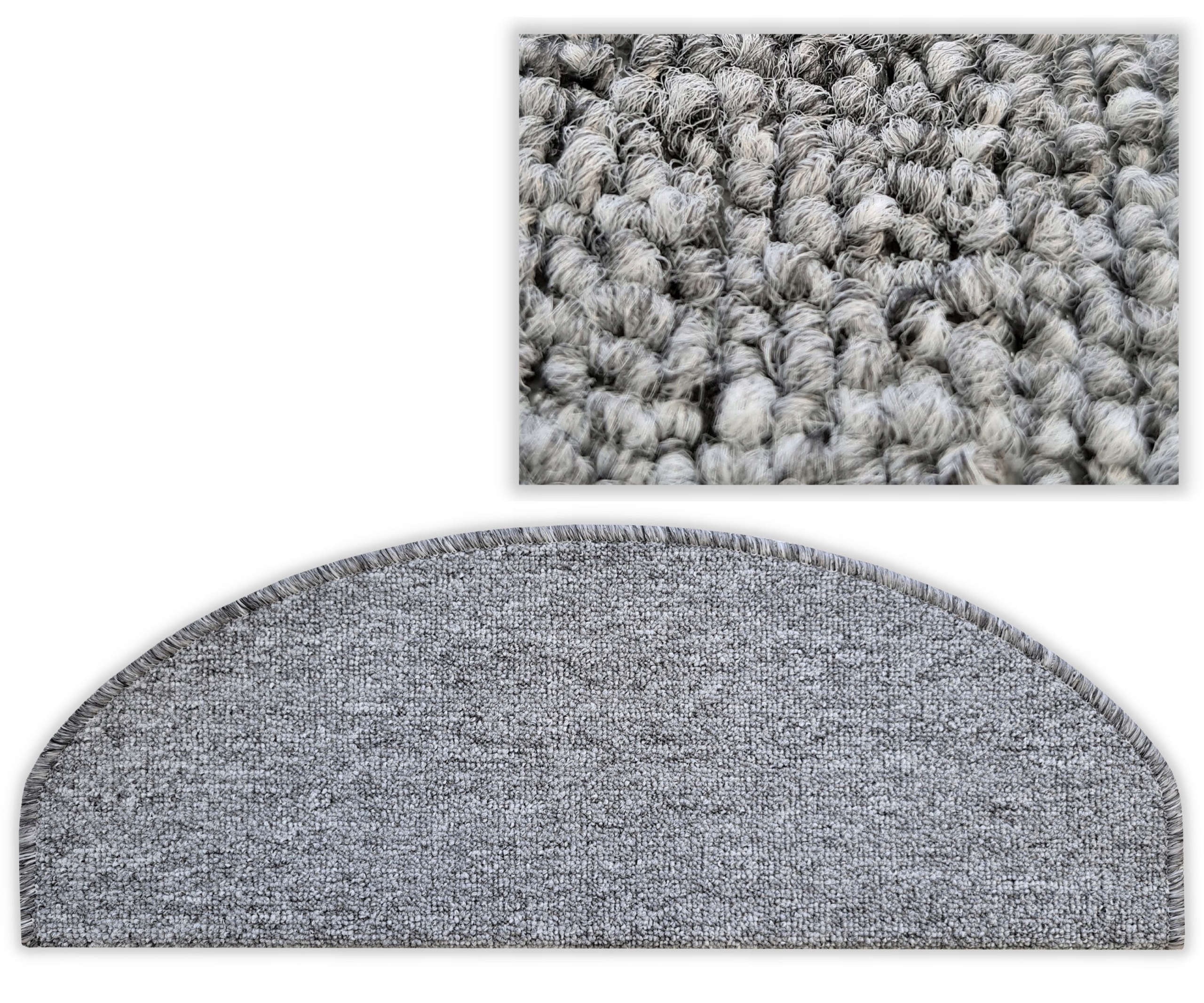 NAKŁADKI NA SCHODY DYWANIKI CHODNICZKI NA FILCU Kształt półokrągły