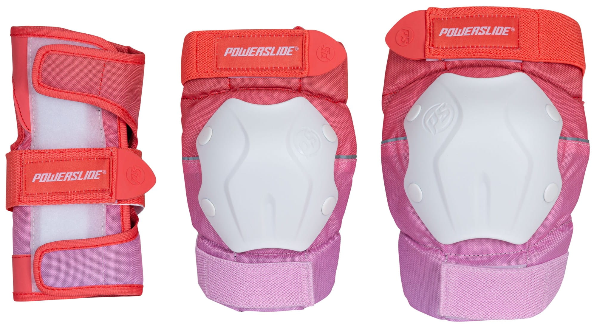 Ochraniacze na rolki Powerslide Standard Women Set red/pink 3 pack roz. S