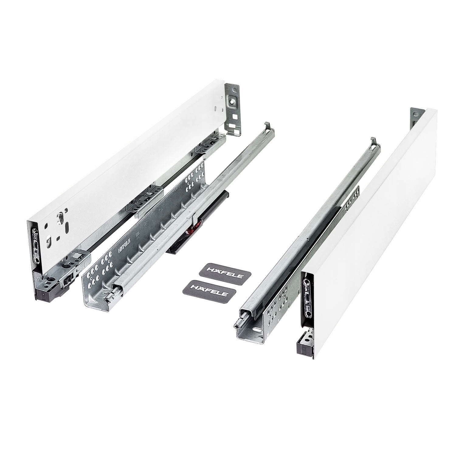 

Szuflada Hafele Alto Slim Q, L-500, Niska Biały