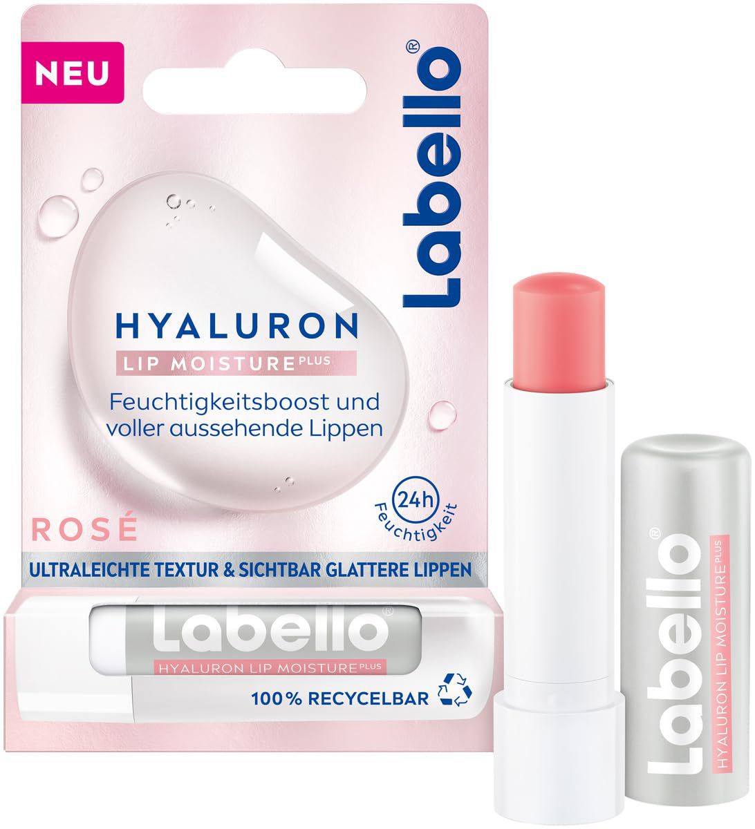 Labello Hyaluron Lip Moisture Plus Ros