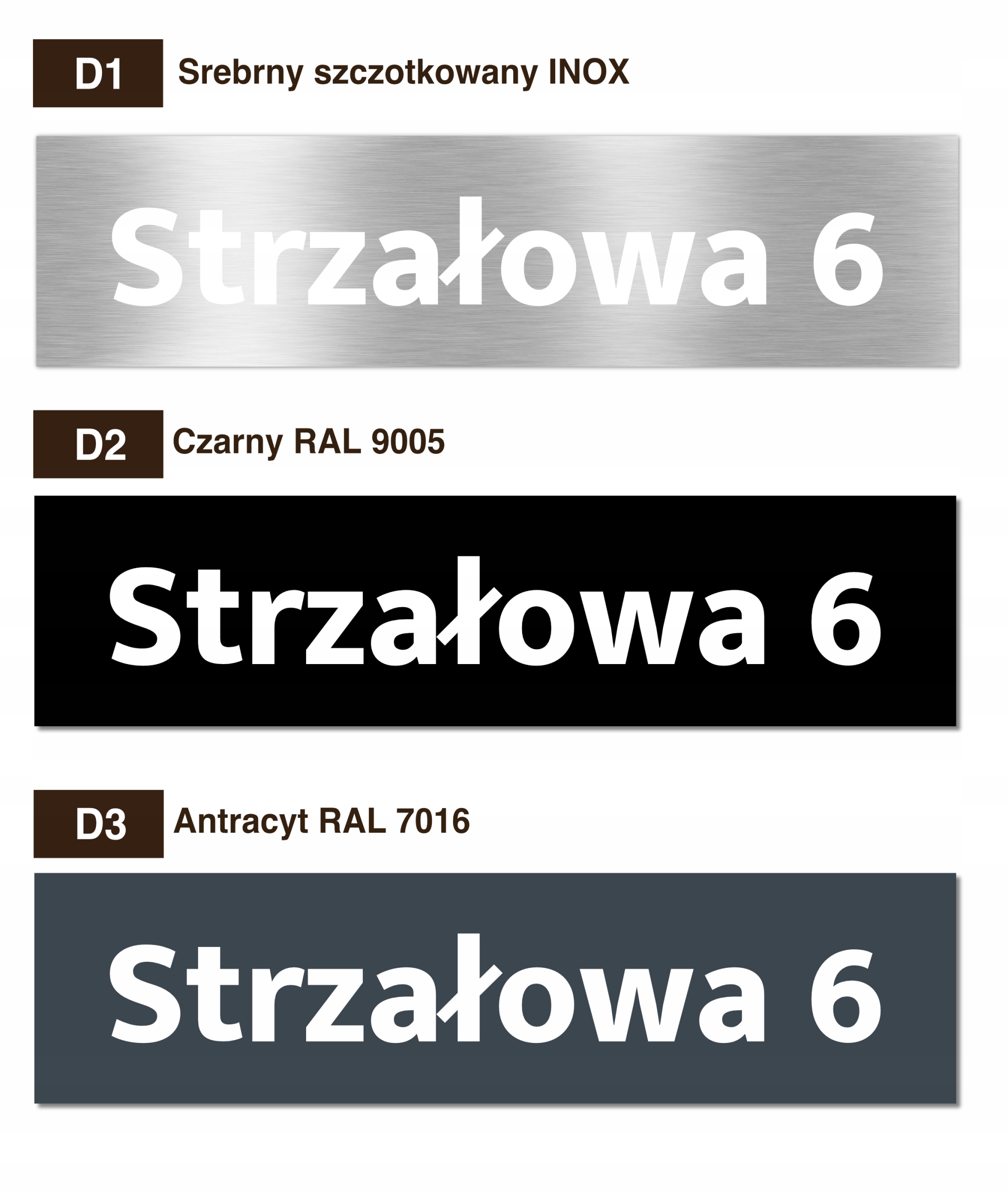 Podświetlany numer domu LED 20x80 KOLORY Stan opakowania oryginalne