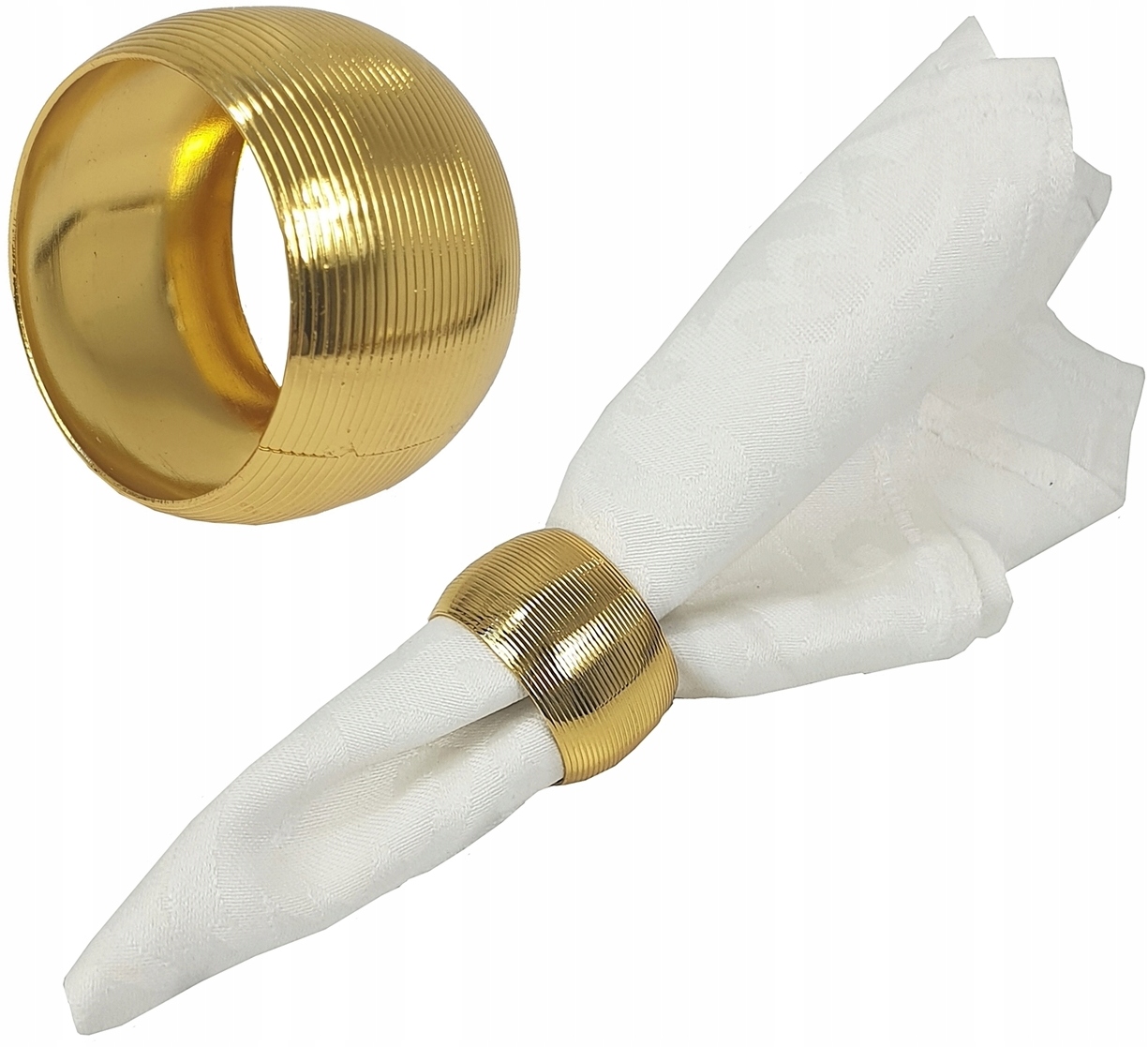 PIERŚCIEŃ NA SERWETĘ ZESTAW OBRĄCZEK DO SERWET x4