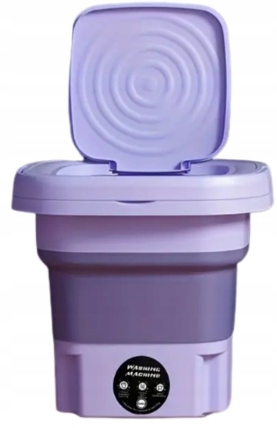 Przenośna MINI Pralka Składana Podróżna Automatyczna Turystyczna 10l Model Przenośna