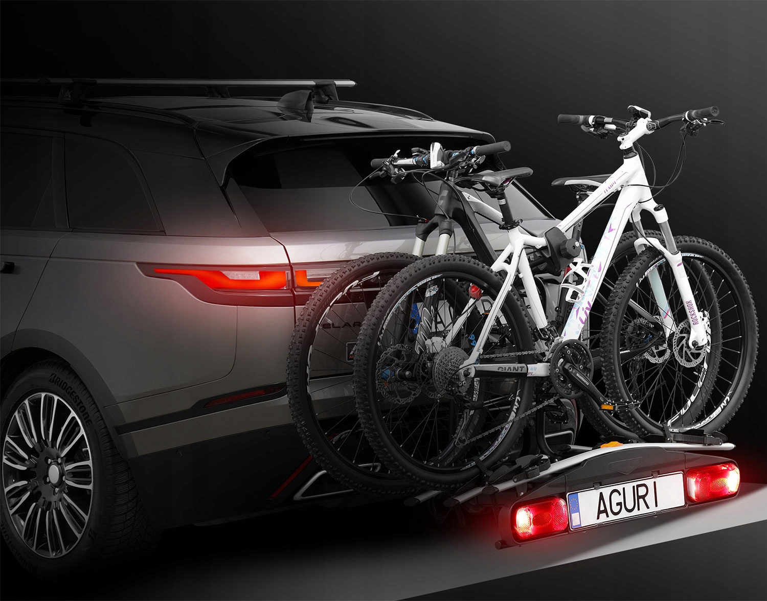 BAGAŻNIK ROWEROWY PLATFORMA NA HAK AGURI ACTIVE BIKE 4 ROWERY UCHYŁ 13-PIN Liczba rowerów 4