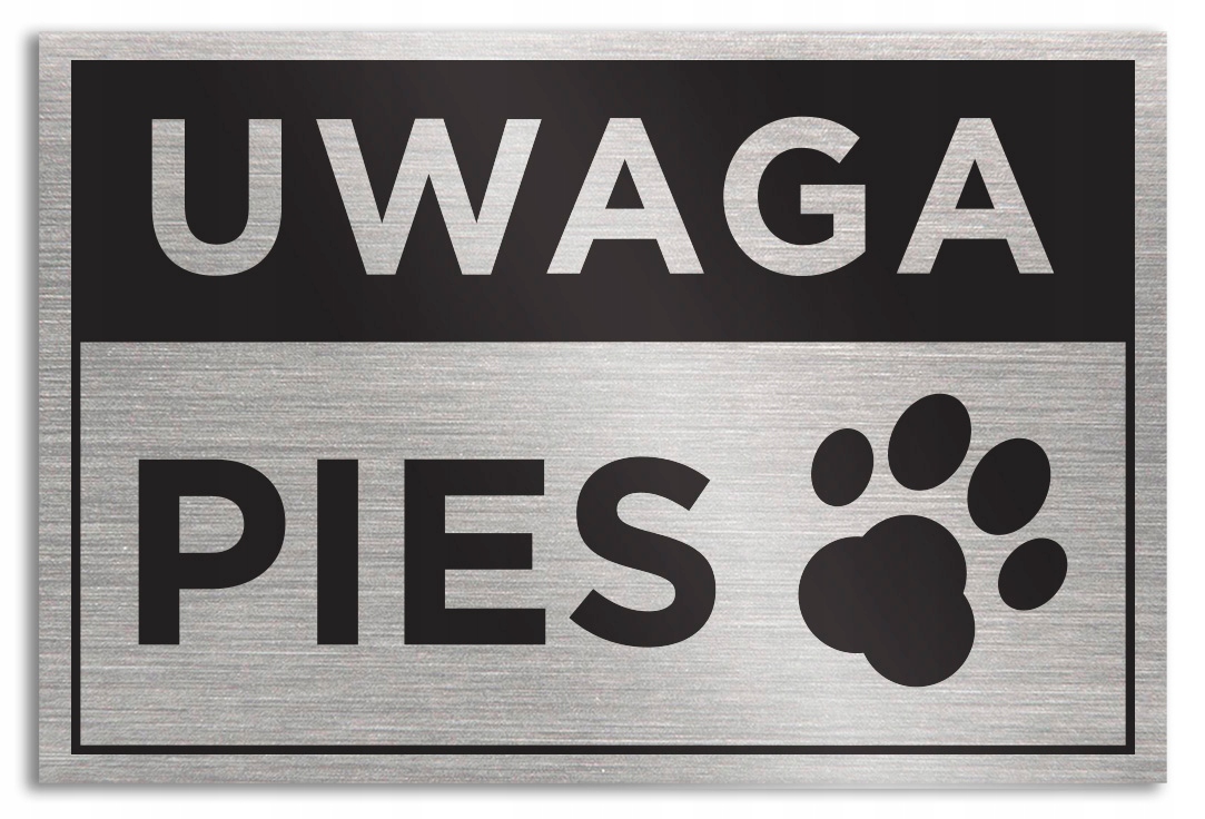 Tabliczka UWAGA PIES 30x20 cm