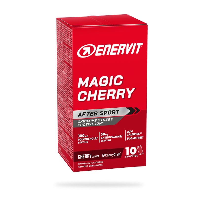 Regenerační sáčky Enervit Magic Cherry 10x9 g, třešňové