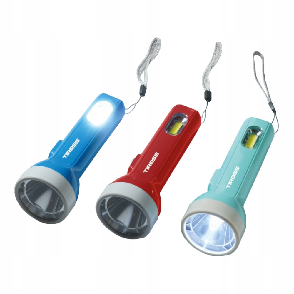 Latarka LED klasyczna ręczna 2xAA R6 1W+COB 2 tryby latarka lampka Kod producenta 2206