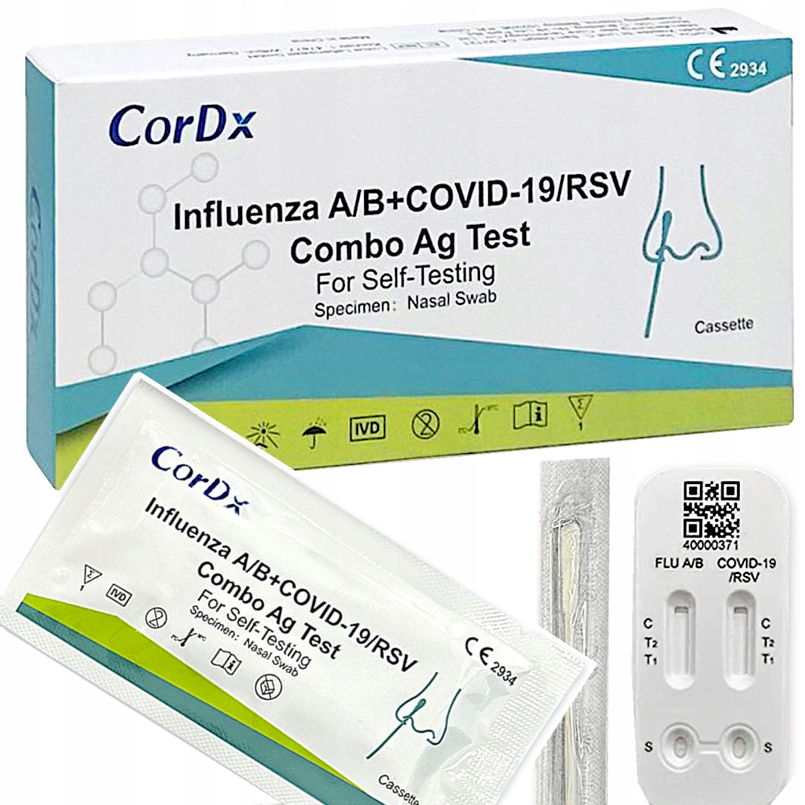 

Cordx Test Combo 4w1 COVID-19 Grypa typu A B Rsv
