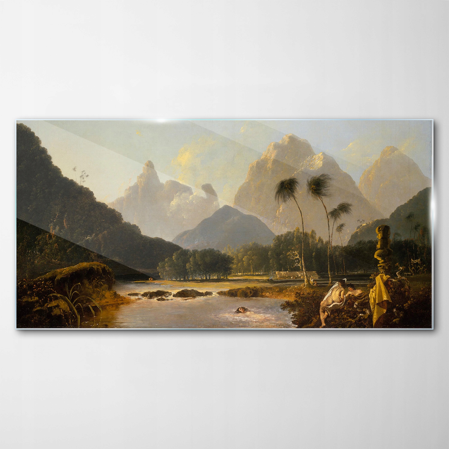 Obraz na skle Dekor Vrchol hôr Krajina 100x50