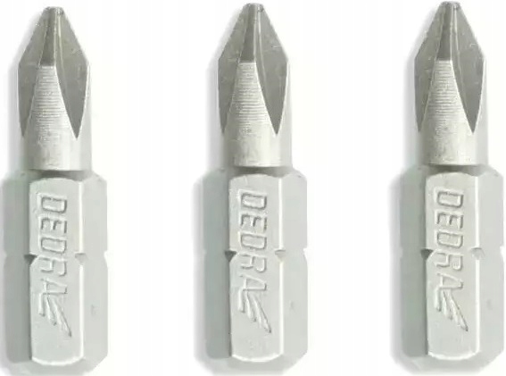 

Końcówki Bity Phillips PH2x25mm 3 szt Dedra