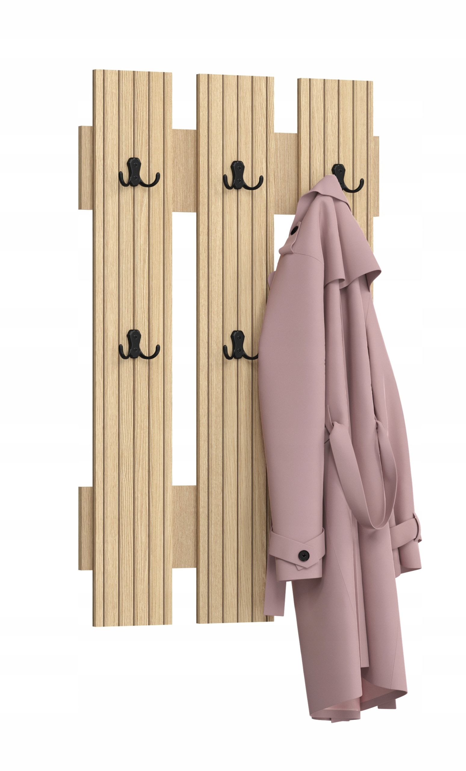 WIESZAK ŚCIENNY DO PRZEDPOKOJU LAMELE DĄB SŁAWONIA COMO W1 Kod producenta COMO