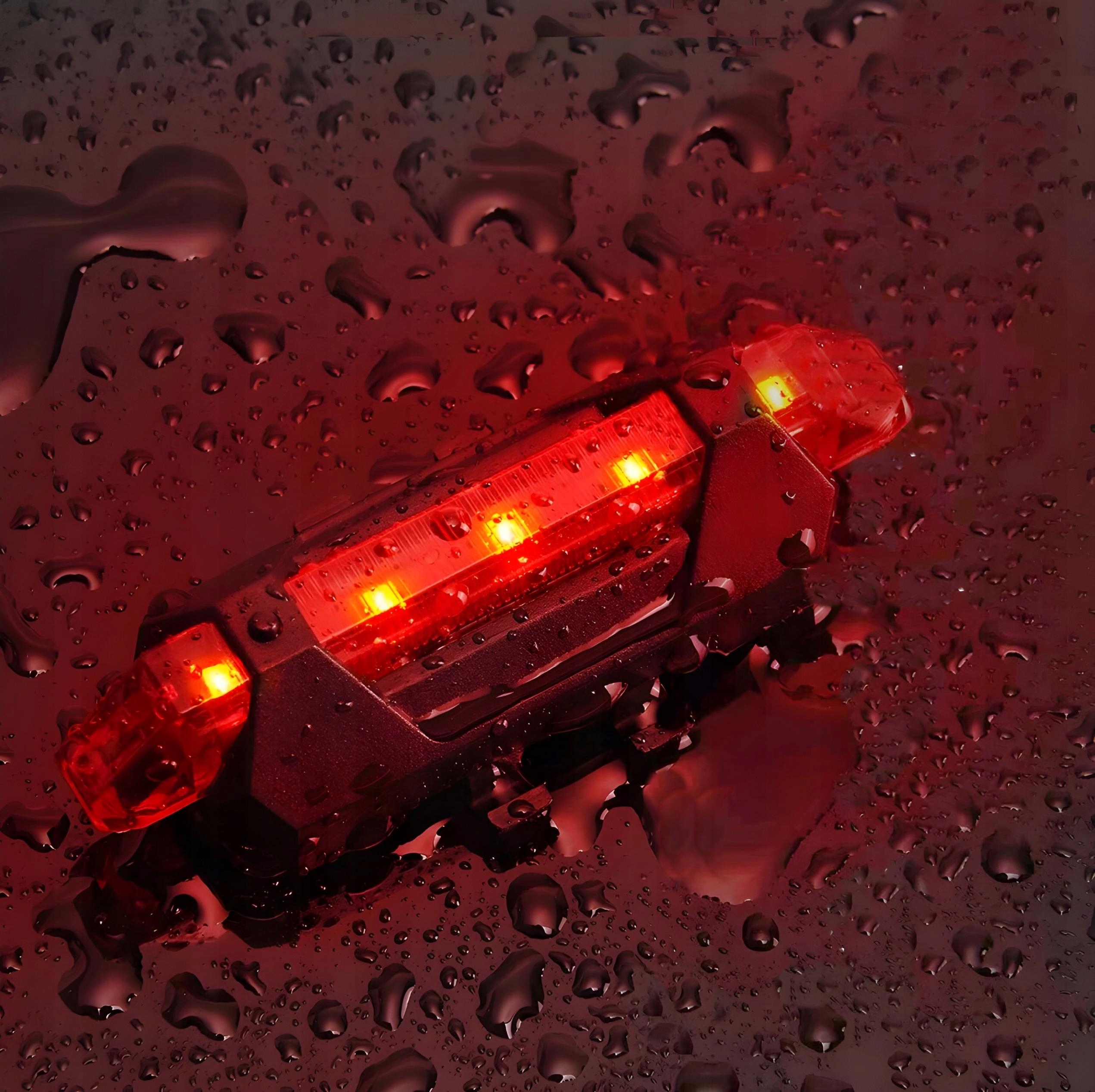 MOCNE LAMPKI ROWEROWE OŚWIETLENIE PRZÓD TYŁ LED USB WODOODPORNE Kolor dominujący czarny