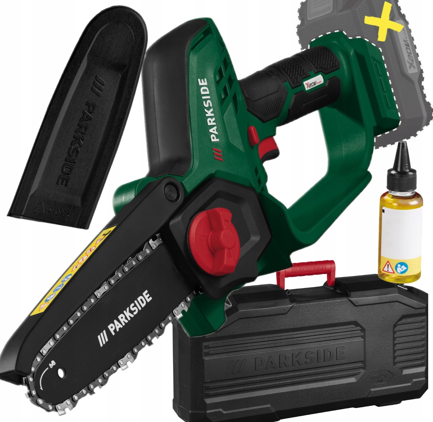 Piła Pilarka akumulatorowa łańcuchowa 20V Paghs 20-Li Parkside 20 V