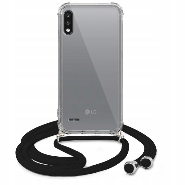 

Etui Crossbody Lg K22 Czarny Sznurek Case Ochrona