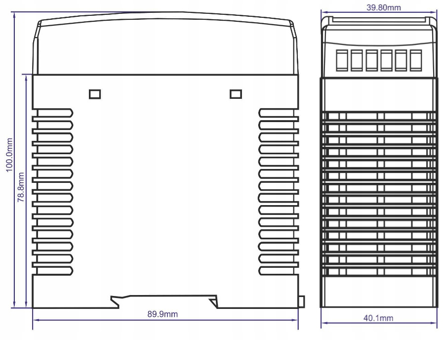 Zasilacz 12V LED 5A na szynę DIN 60W transformator taśm ZAMIENNIK MDR-60-12 EAN (GTIN) 5902135123676