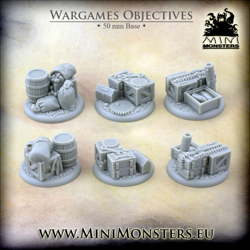 WARGAMES OBJECTIVES - 3szt. ŻYWICA - Warmachine