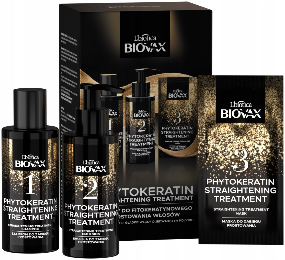 BIOVAX Zestaw kosmetyków do keratynowego prostowania włosów