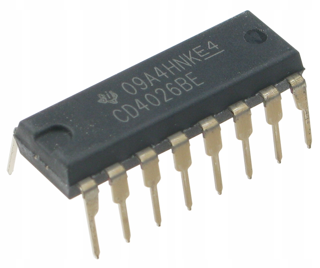 

CD4026B licznik ze sterownikiem wyśw. Led /4615