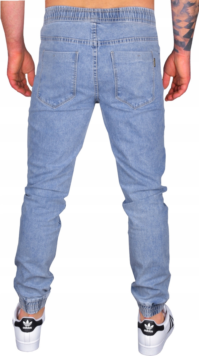 MĘSKIE SPODNIE JOGGERY JEANSY BOJÓWKI ELASTYCZNE JAKOŚĆ Rozmiar M