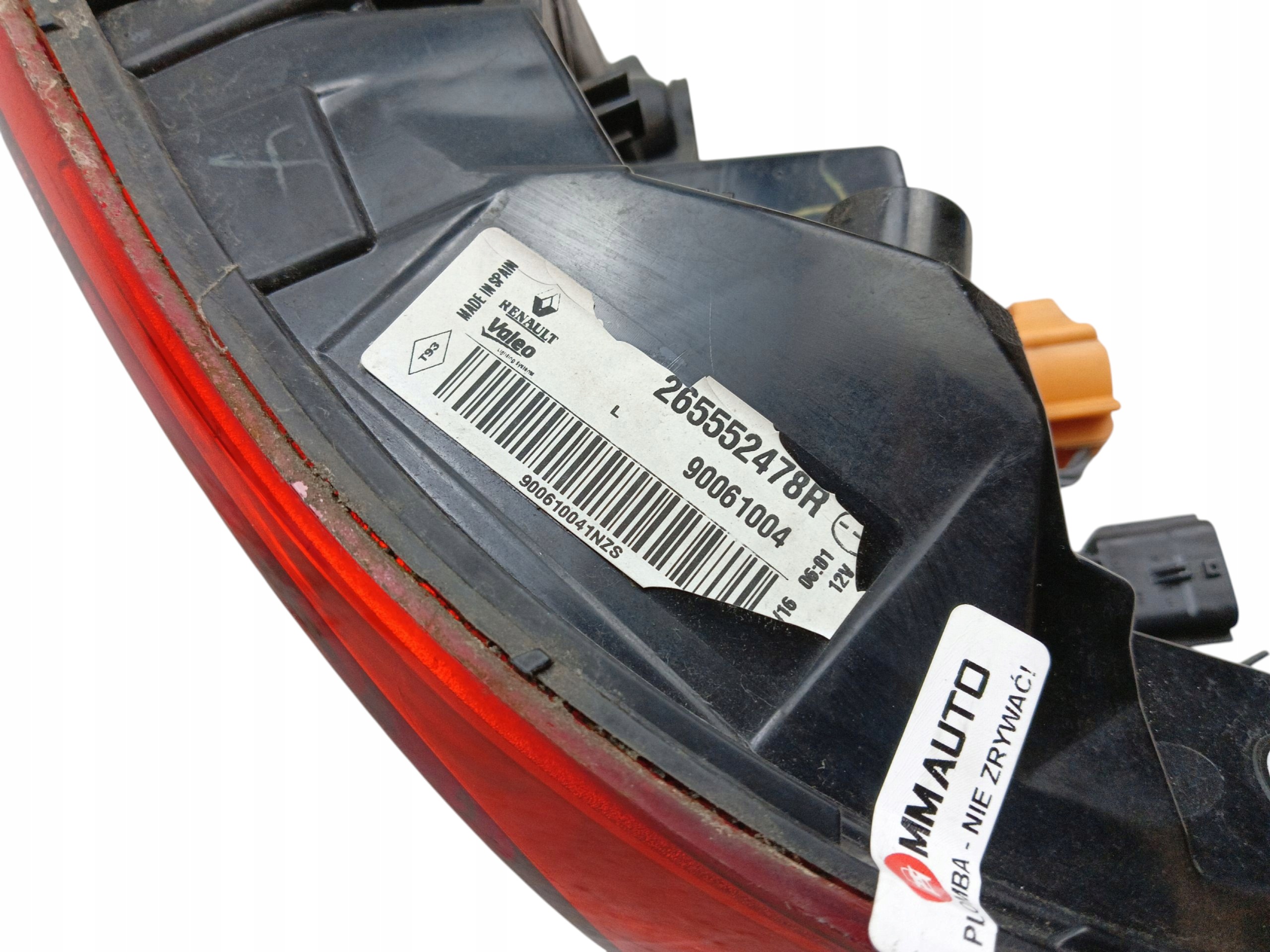 light left left rear part RENAULT KADJAR (2015-2018) 265552478R EUROPA