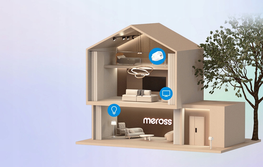 MEROSS INTELIGENTNÁ ZÁSUVKA S MERANÍM ENERGIE MATTER SMART IOS ANDROID Značka Meross