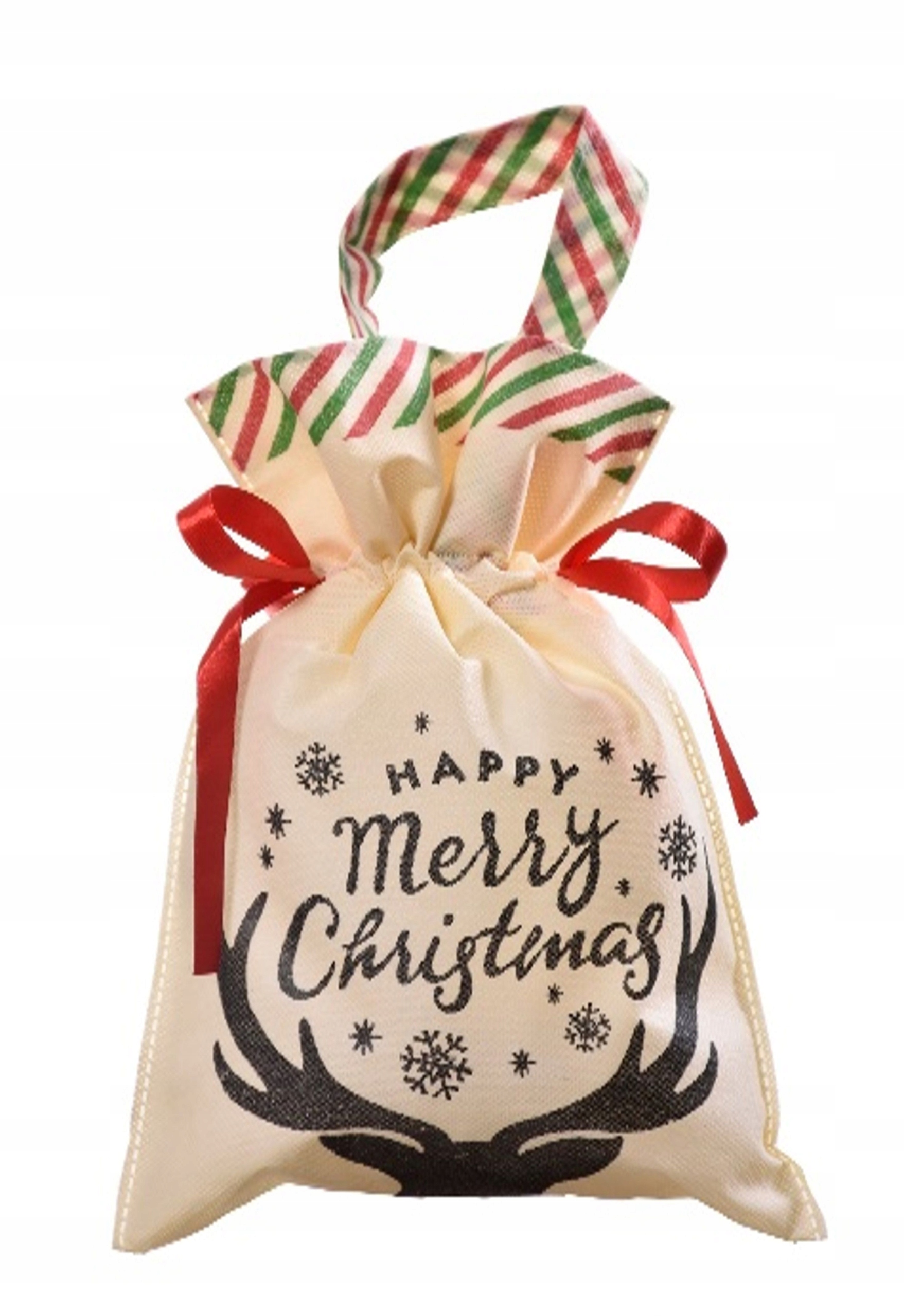 WOREK PREZENTOWY torebka ozdobna ŚWIĘTA 22x32cm