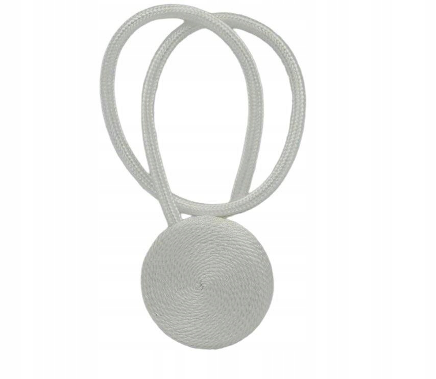 KLAMRA UPIĘCIE FIRAN ZASŁON MAGNETYCZNA SPINKA DEKORACYJNA BIAŁA OZDOBNA Kod producenta 12d