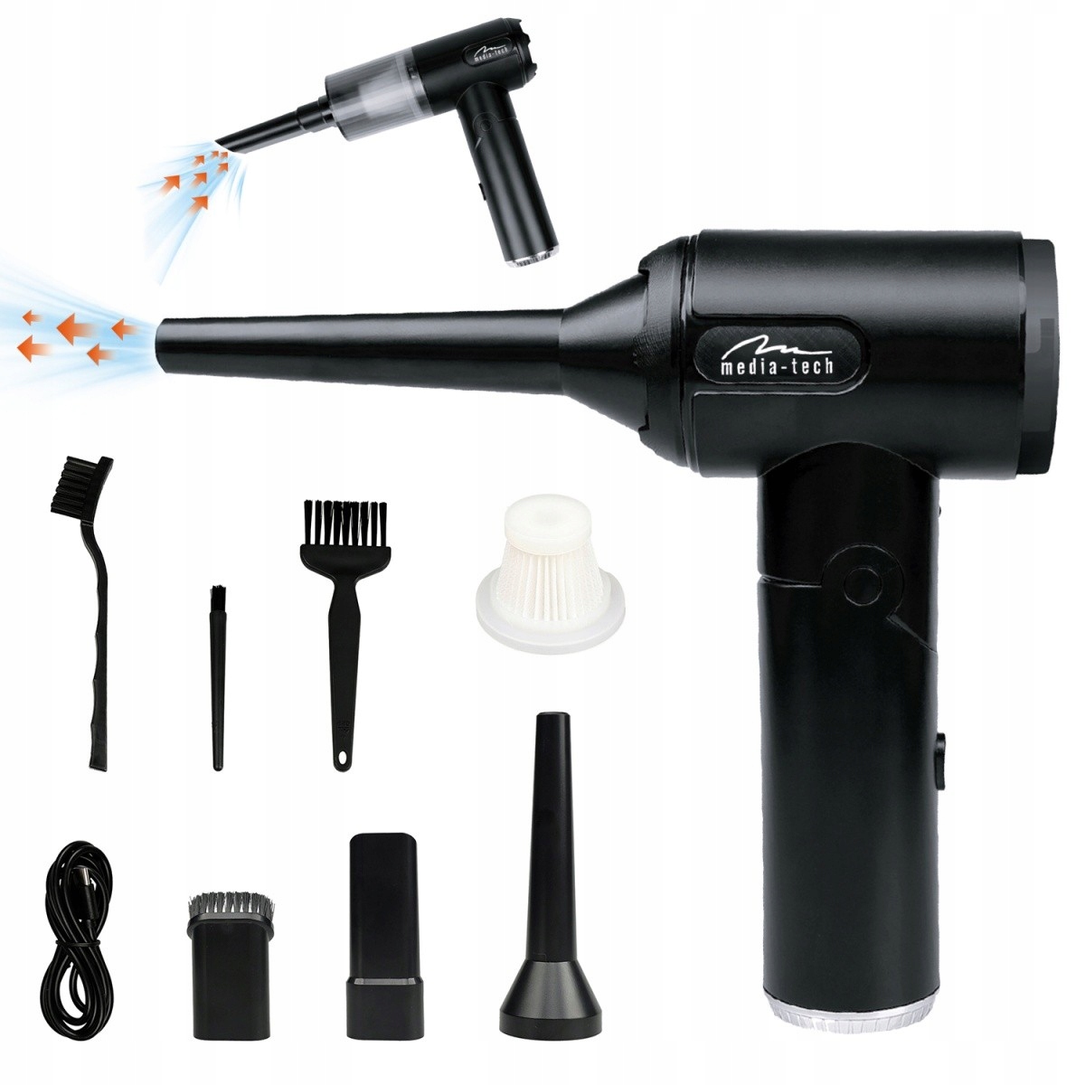 Media-tech Mini dmychadlo 2 V 1 Jet Air Duster MT6538