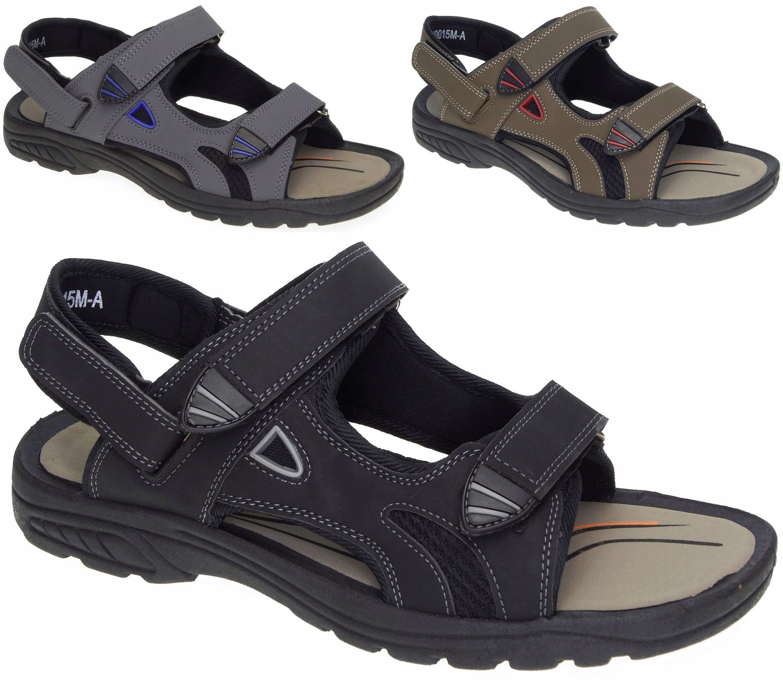 

męskie buty solidne sandały klapki