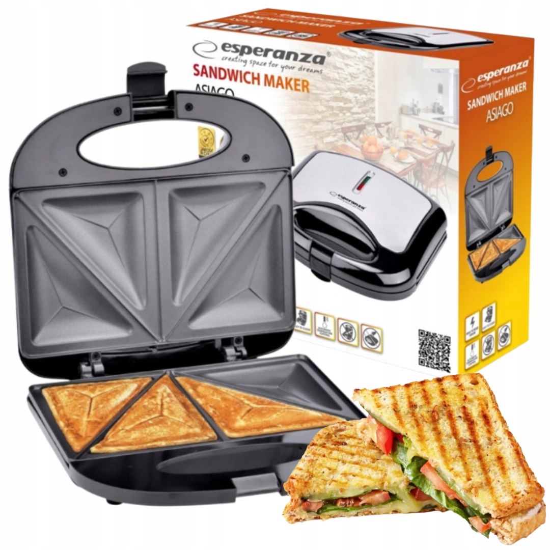 

Toster Opiekacz Do Kanapek Tostów 1000W Moc