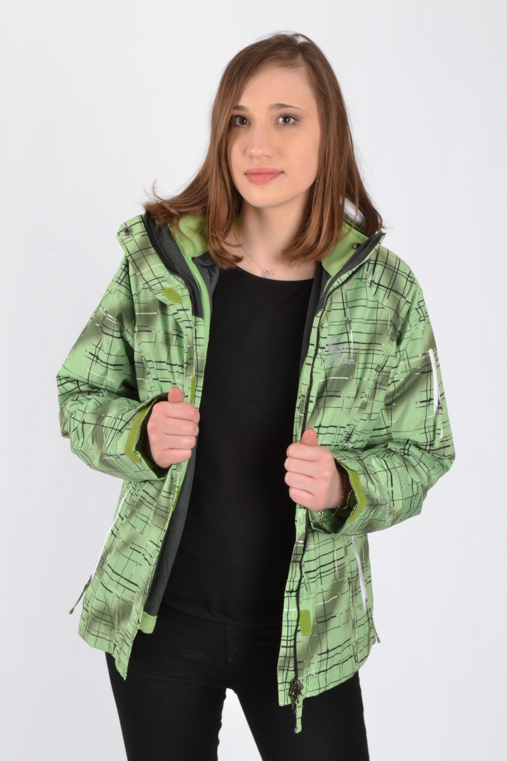 WYPRZEDAŻ Kurtka damska 3w1 z odpinanym polarem .S Model outdoor