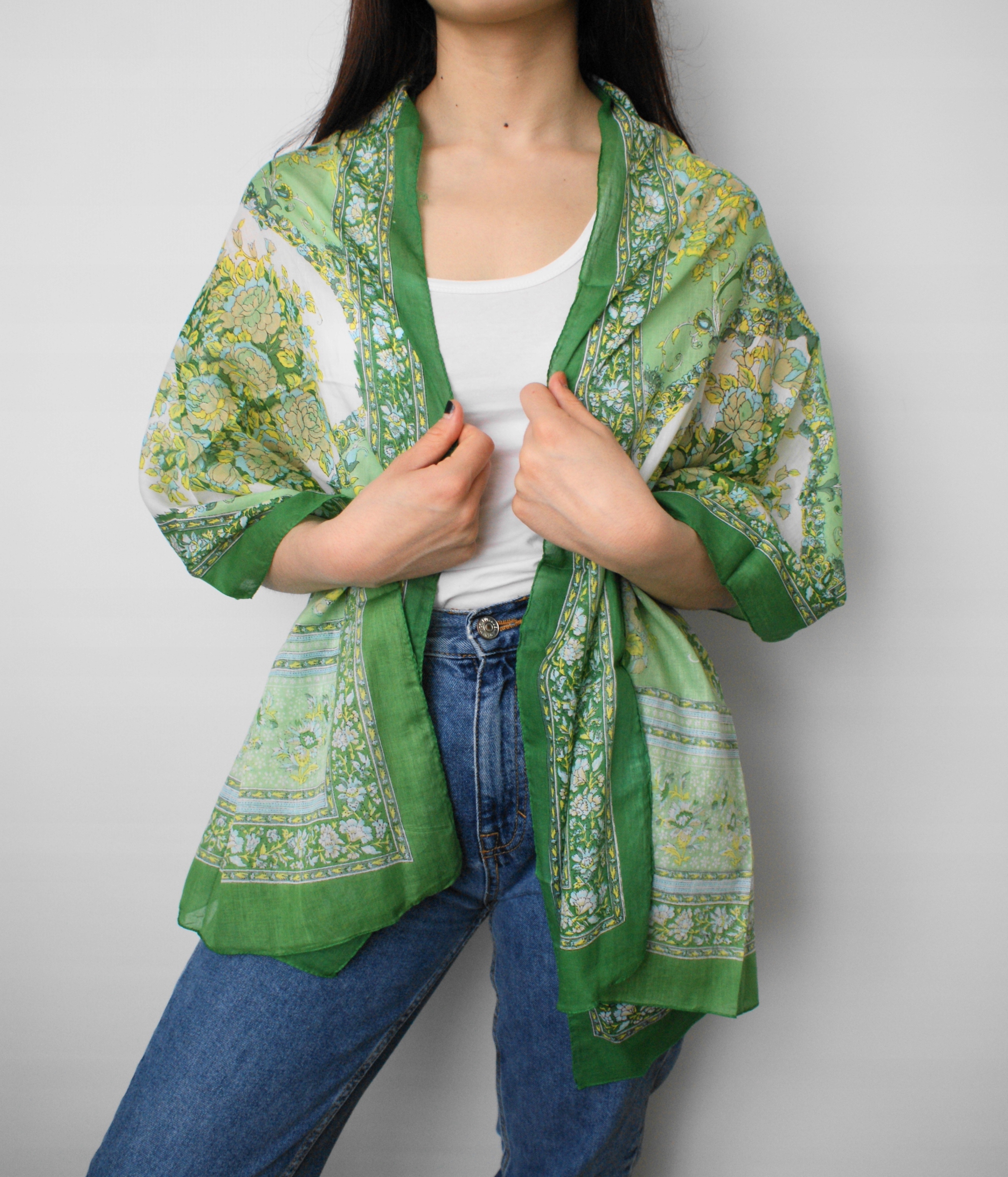 Szal damski, wzorzysty, szalik wiosna/lato Płeć kobieta