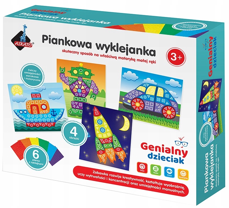 

Genialny dzieciak piankowa wyklejanka Mozaika