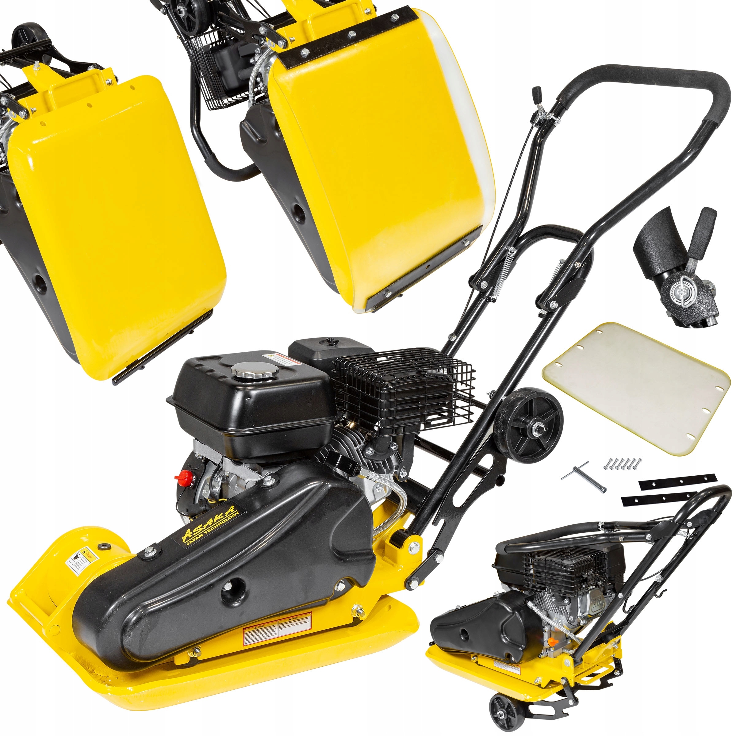 ZAGĘSZCZARKA UBIJARKA DO GRUNTU SPALINOWA UBIJAK MOCNA 90KG+KOŁA MATA 7KM Waga 90 kg