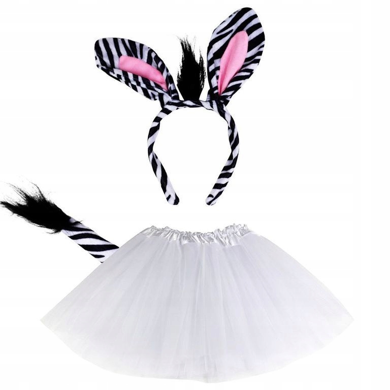 

Zebra Strój Przebranie Spódniczka + Opaska Impreza