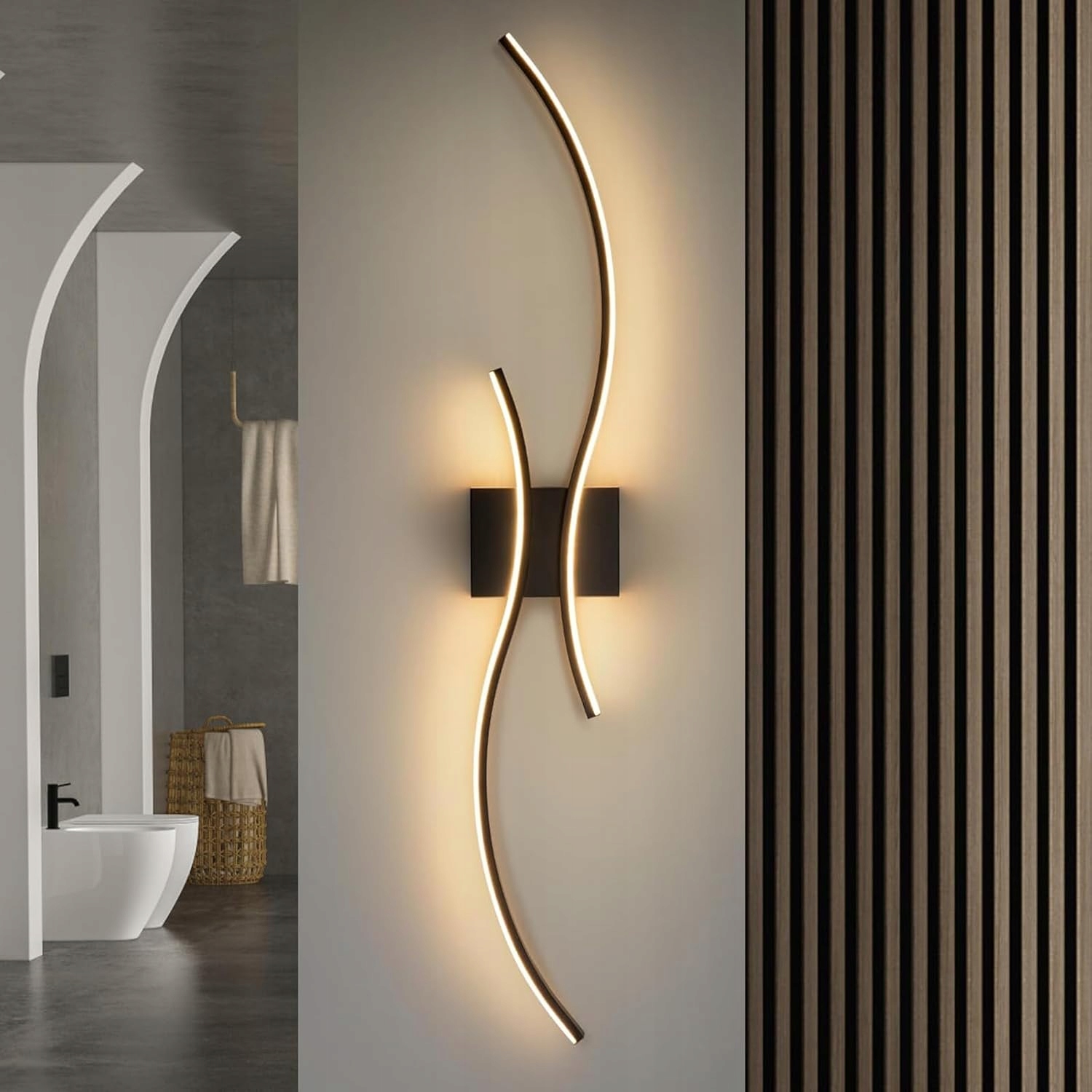 Lampa Ścienna Led 4000K Kinkiet Ścienny Ciepła Biel Nowoczesna Do Sypialni