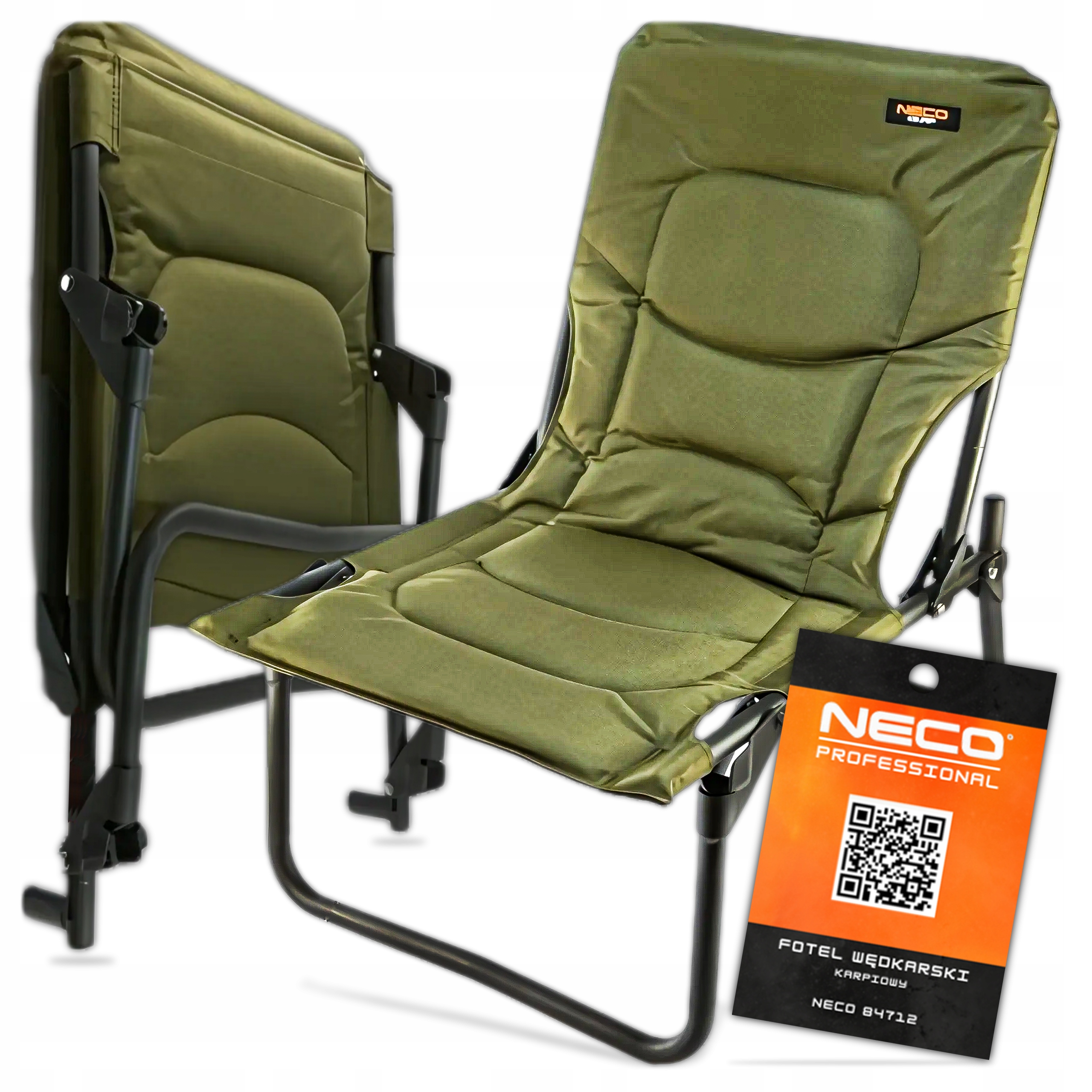 Krzesło Fotel Wędkarski Neco Carp Karpiowy