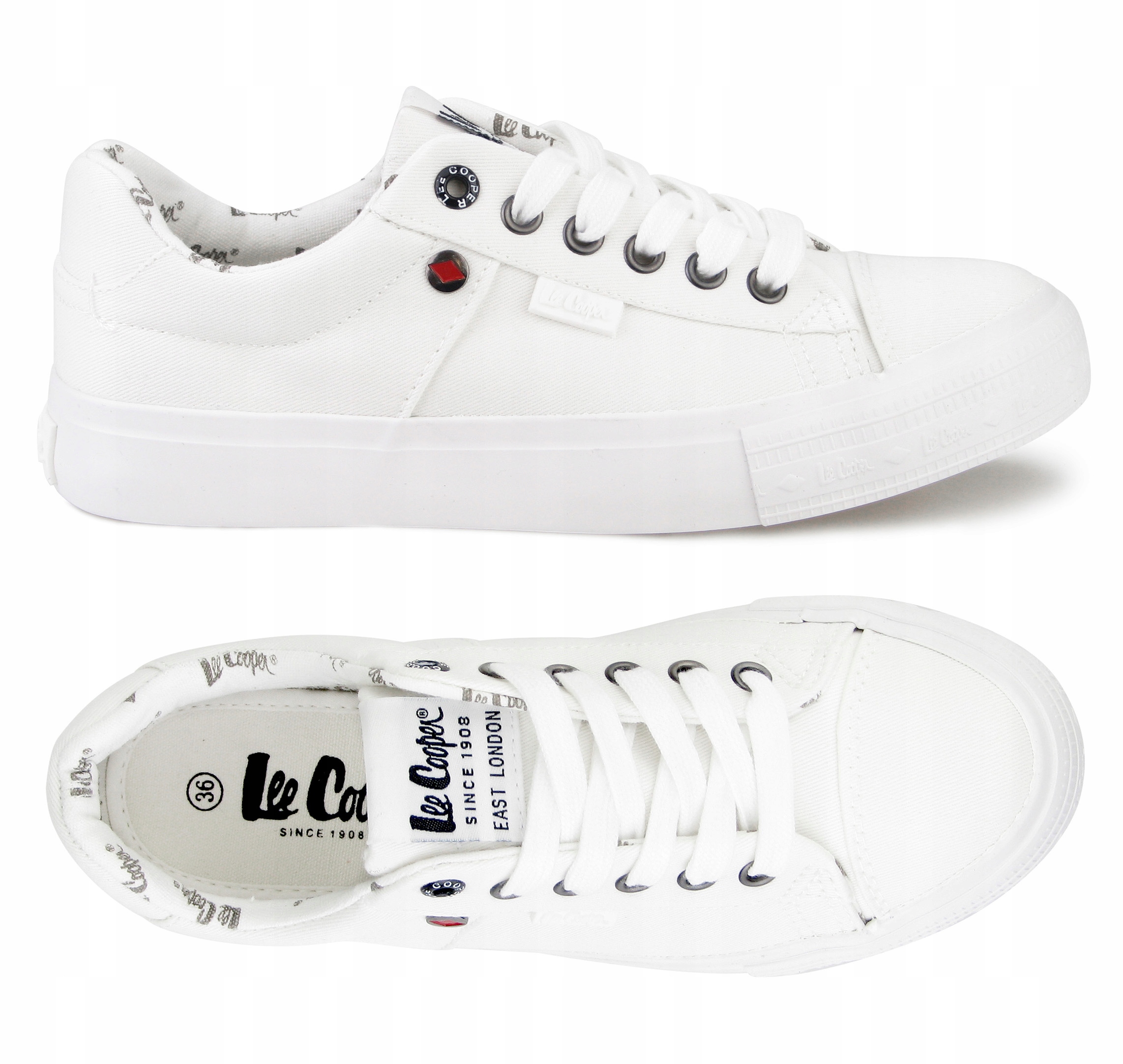 

Trampki tenisówki Damskie białe Lee Cooper 38