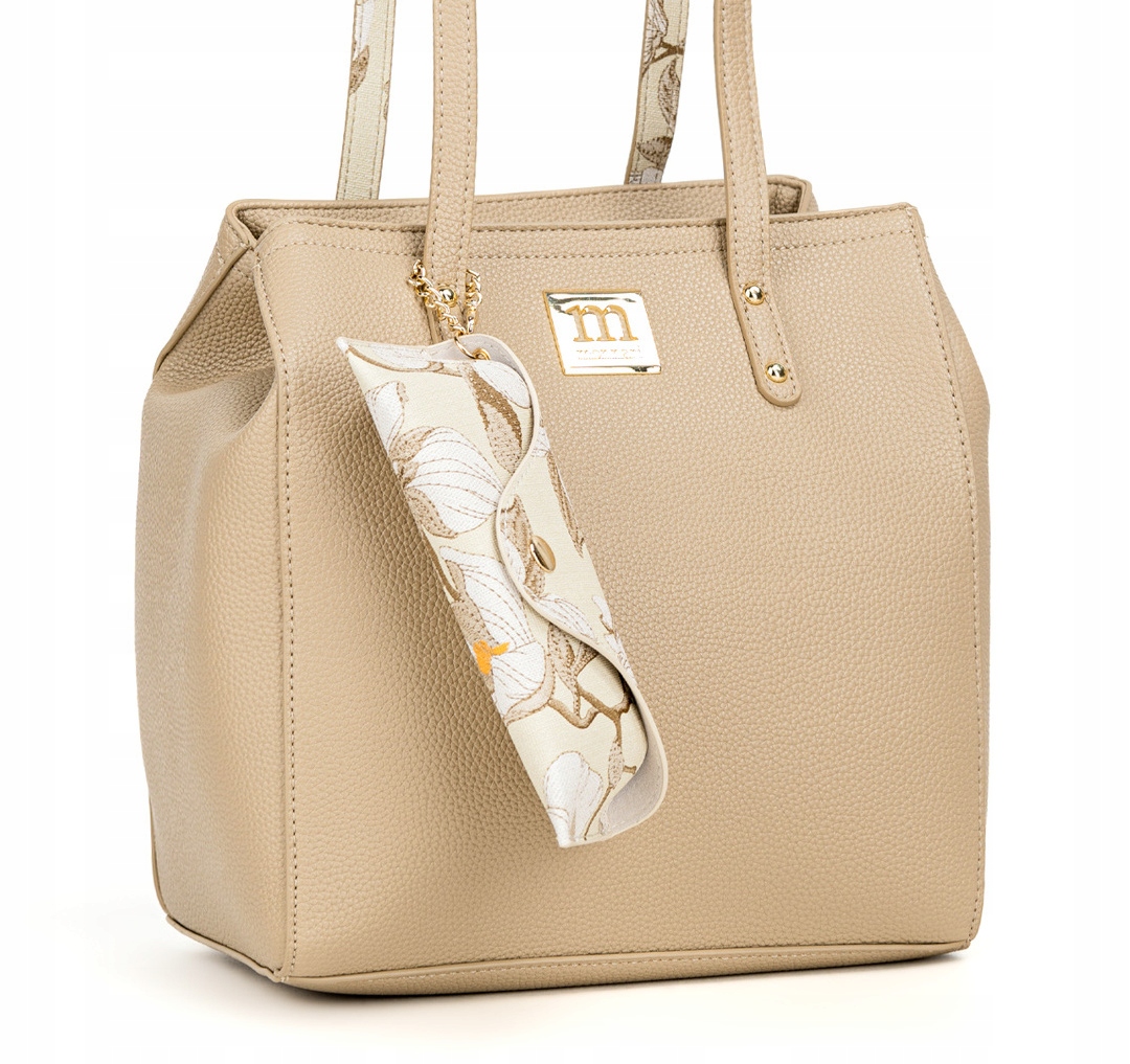 Monnari Piękna wiosenna torebka damska |Shopper Etui Kwiaty