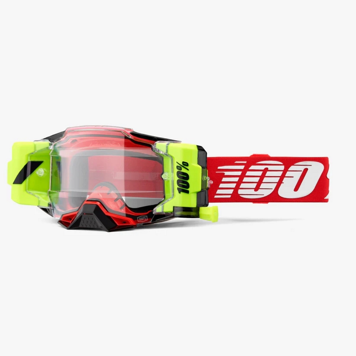 100 % Okuliare Armega Forecast Roll-off Red – Farba Červená/biela/žltá