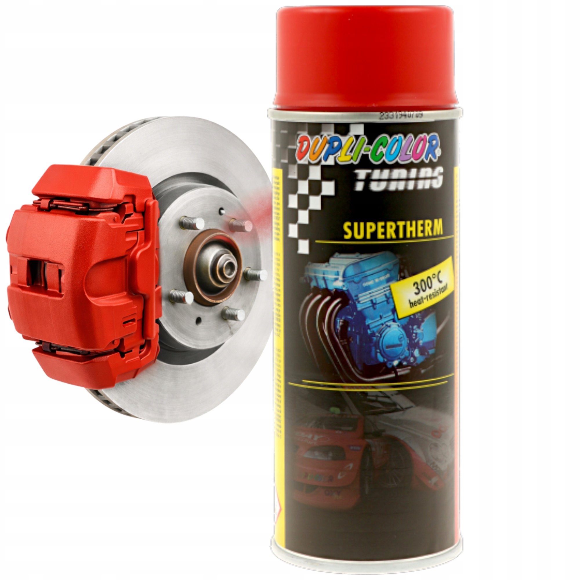 Lakier do Zacisków Hamulcowych Czerwony Mat Spray 400ML Matowy