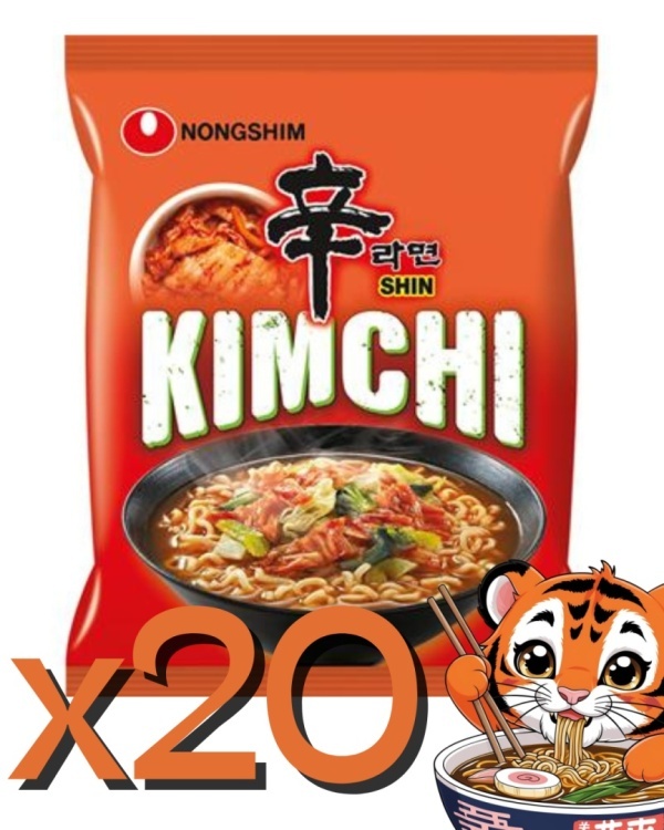 Zestaw KimChi Shin Ramen 20x120g Nongshim