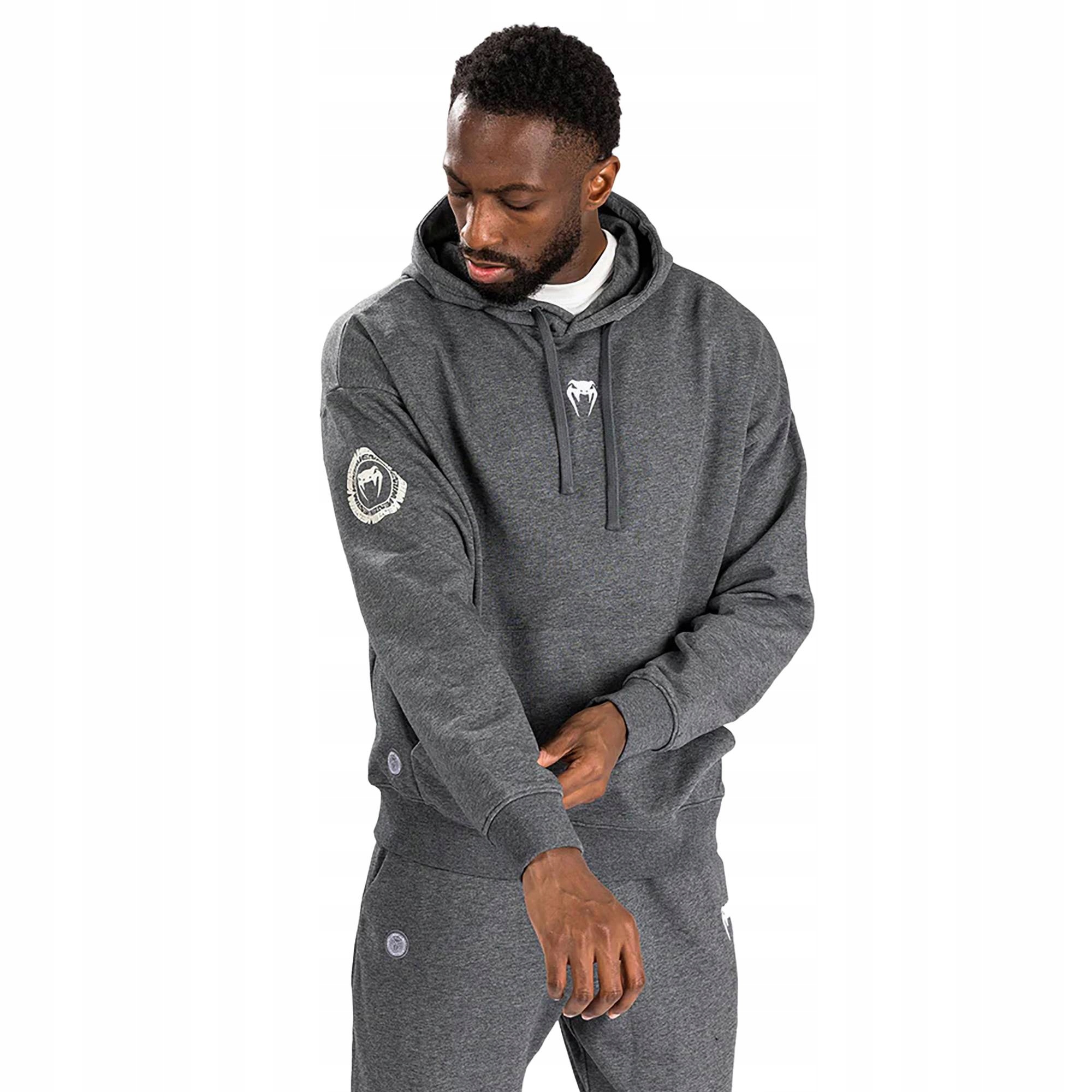 Pánská mikina Venum Vortex XL Lite Hoodie dark heather grey XXL