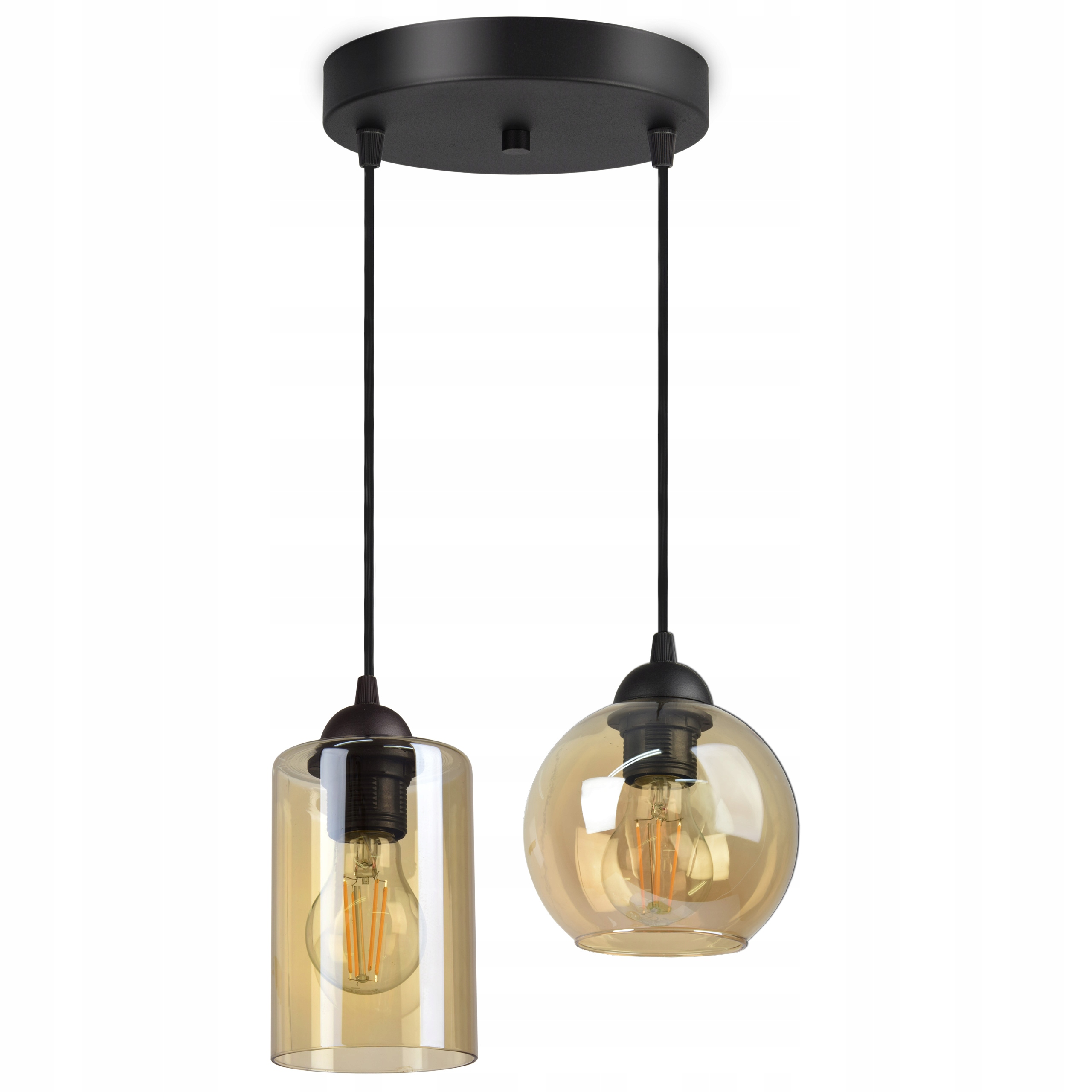 

Szklana Lampa Wisząca Plafon Geometryczne Klosze